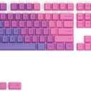 GPBT Dye Sublimated Keycaps (Nebula) - Thick PBT Plastic 114 Keycap Set for 100% Full Size, 85% 80% TKL, 60% Compact, 75% Mechanical Keyboards