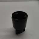 Amazon Basics Car Cup Holder Expander with Adjustable Base, Fits Large Bottles 3.4 to 3.8 in Diameter, Securely Holds Yeti, Hydro Flask and More, Black