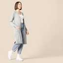 Amazon Essentials Women's Lightweight Longer Length Open-Front Long-Sleeve Cardigan Sweater, L