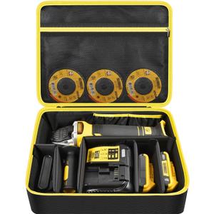 Bag Compatible with DEWALT 20V MAX* Angle Grinder Tool (DCG413B), Also Fit for FLEXVOLT ADVANTAGE Brushless Cordless (DCG416B), Storage Hold Battery Pack, Charger, Glass Cutting Disc (Box Only)