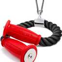 THEFITGUY Ergonomic Tricep Rope | 30 Non-Slip Cable Attachment | Wrist Pressure Relief | Grip Strength & Forearm Activation | Home & Commercial Gym Accessory | for Cable Machine & Smart Gym