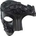 OIDEA Masquerade Mask for Men: Vintage Half Face Roman Warrior Phantom Of The Opera Masks Mardi Gras Carnival Venetian Mask
