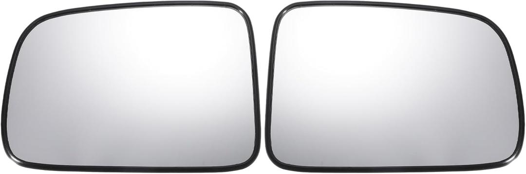 X AUTOHAUX Pair Car Rearview Left Right Side Mirror Glass Replacement W/Backing Plate Heated White Glass for Honda CR-V CRV 2002-2006