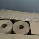 Genuine Joe Hardwound Roll Towels, Kraft, 7.9" x 600', 12 Count