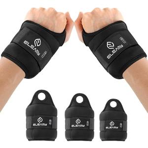 ELEAMY Wrist Weights for Women & Men - Size: 1.0 Lbs Each (2.0 Lbs Pair) 2 Pairs Premium ice silk fabric, Thumb loops lock, comfortable & tear resistant. For walking, running, yoga, fitness and more.