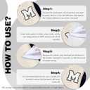 3 x 6-1/2" Varsity Letter Patches White Iron On Letters Letterman Jacket Patches Chenille Large Iron On Letters for Clothing Jacket/Hoodie/Varsity L