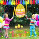 Sratte Easter Pinata Decorations Bunny Pinata Kit Easter Egg Pinata for Easter Birthday Party Anniversary Celebration Decoration (Egg)