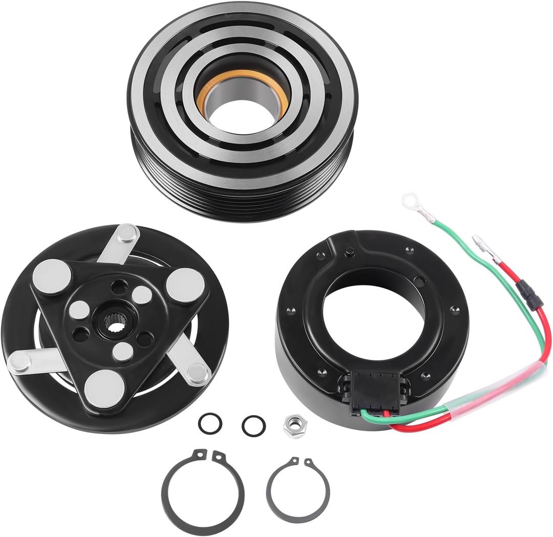 SCITOO AC Compressor Clutch Fit for Honda Civic 1.7L 2.0L 2002 2003 2004 2005, for Acura EL 1.7L 2001 2002 2003 2004 2005 AC Clutch kit