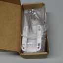 Heavy Duty Flagpole Mount Bracket for Balcony Railing,Flag Pole Mount Adjustable for Porch & Fence Rail,Flagpole Mount for Both Round and Square Railing,Strong and Rust Free,for 1 inch flagpole (White)