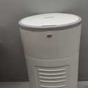 Diaper Dekor EKO MINI Diaper Pail, White, ONLY Eco-Friendly Diaper Pail Made with 70% Recycled Materials, Hands-Free: StepDropDone, Cost-Effective Refill System