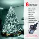 Christmas Tree Lights 280LED 10 Lines Christmas Lights for Tree 8 Lightting Modes for 4 ft-7 ft Christmas Tree, UL Certified Waterproof Indoor Outdoor Christmas Decorations(CoolWhite)