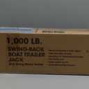 Torin 1000 lbs Trailer Jack with Wheel, Heavy Duty Swivel Boat Trailer Jack Single Whee, 10" Lift, Bolt-on Trailer Tongue Jack for RV Boat ATR39001B, Silver