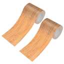 M METERXITY 2-Roll Wood Grain Repair Tape, 2.24in x 15ft Textured Realistic Self-Adhesive Wood Floor Tape Contact Paper for Furniture/Floors/Home [Chestnut Maple]