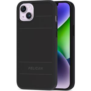 Case-Mate Pelican Protector Series - iPhone 15 Plus / 14 Plus 6.7'' Rugged Case - 15ft Military Grade Drop Protection - Compatible with MagSafe - Magnetic Cover with Anti-Scratch Tech - Black
