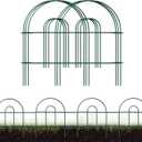 FOREHOGAR Decorative Garden Folding Border Fence, Metal Wire Edging Flower Fence Panel 18in X50ft Outdoor Patio Landscape