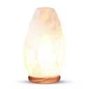 Himalayan Glow White Salt Crystal Lamp, Natural Salt Night Light, Hand Crafted Salt Lamps with Neem Wooden Base, Salts Lamp Bulb,(ETL Certified) Touch Dimmer Switch | 5-7 LBS