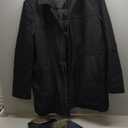 Dockers mens Weston Wool Blend Coat With Scarf (Regular and Big & Tall) (XX-Large, Black/Light Grey Scarf)