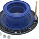 One N Done Toilet Flange Repair Kit - Toilet Kit For Low or Broken Toilet Flange. Toilet Wax Ring Replacement Kit W/Toilet Flange Extender Kit. No Wax Ring For Toilet Bowl Or Toilet Seal Required (1) (Blue)