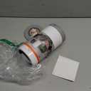 Spectrum Disinfecting Wipes Container Large White Refillable Stainless Steel Wipe Holder for Bathroom Kitchen, Classroom, Reuseable Push Button Wet Wipe Dispenser for Disinfect Cleaning Countertop (Standard (Pack of 1))