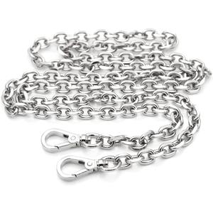 CRAFTMEMORE 55 Inches Purse Chain Strap, Crossbody Purse Handle Replacement, Metal Shoulder Handbag Accessories CH092 (Silver)