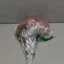 FERIAL 4 Pcs Christmas Artificial Flowers Poinsettia Flowers 7 Heads Silk Poinsettia Christmas Floral Bouquet Winter Artificial Poinsettia Bushes for Xmas Party Holiday Arrangements Decoration(Pink)