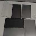 Magnetic Makeup Palette with Frosted Clear Top, 5 Pack Empty Eyeshadow Palettes depots Travel Storage Box for DIY Cosmetics Bronzer Highlights Powder (Small Palette - 5.5" x 3.1")