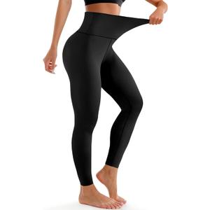 Laite Hebe Leggings for Women - High Waisted Full Length Buttery Soft Yoga Pants for Workout Athletic Daily (Small-Medium, 01-black)