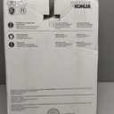 KOHLER 4636-RL-0 Cachet ReadyLatch Elongated Slow Close Toilet Seat, Soft Close Toilet Seat Quiet Lid, Contoured Grip-Tight Bumpers Installation Hardware, Apartment Essentials, White