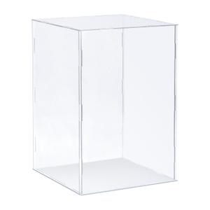 MECCANIXITY Clear Display Case, Acrylic Box Assemble Transparent Dustproof Box Showcase 7.9x7.9x11.8inch for Collectibles, Crafts
