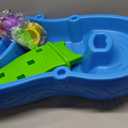 Step2 Rain Showers Splash Pond Water Table, Kids Water and Sand Activity Sensory Playset, Summer Outdoor Toys, 13 Piece Water Toy Accessories, For Toddlers 1.5+ Years Old, Blue & Green, 39 X 24 X 32