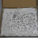 Ywlake Wedding Money Box Holder with Sign, Large Rustic Wood Wooden DIY Envelope Gift Post Card Boxes with Lock Slot for Reception Anniversary Graduation Birthday Party Parties (Mr & Mrs, White)