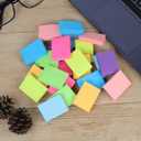 Azureal Small Sticky Notes 1.5x2 Inches, 24P 100 Sheets/Pad 8 Bright Colors Sticky Notes Small for Office, Home, School and Meeting