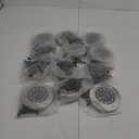 Biling Solar Outdoor Lights 12 Pack, Bright 12 LEDs Solar Ground Lights Waterproof, Flat Landscape Lighting Solar Powered for Yard Walkway Pathway Garden Driveway (White)