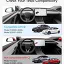 Wigoo Tesla Model Y & Model 3 Screen Protector Matte [No More Glare & Fingerprint] Model Y(2020~2025)/Model 3(2017~2023) Accessories, Tempered Glass Protector with Alignment Kit