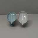 2 pcs Leaf Shape Soap Tray Soap Box, Non-Slip Drain, Suction Cup, Green & Grey