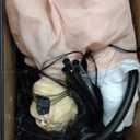 Haunted Hill Farm Soul Sucker Demon Reaper with Child by Tekky, Motion-Activated Talking Halloween Animatronic for Creepy Indoor or Covered Outdoor Halloween Decorations, Plug-in or Battery Operated