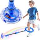 Skip Ball for Kids, Ankle Skip Ball Toy with Counter, Timer and Cal Calculator, Boys Birthday Gifts for Age 6 7 8 9 10+, Rechargeable Colorful Flash Wheel Skip Ball for Boys, Indoor Outdoor Toys