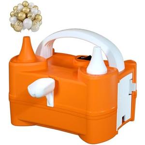 Beeyaky Electric Air Balloon Pump and Tying Tool in One, Balloon Pump Electric, Portable Dual Nozzle Balloon Pump Inflation for Party Decorations