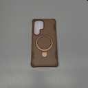 PeakFuel Designed for Samsung Galaxy S25 Ultra Case 6.9'' with Magnetic Ring Stand [Military Drop Protection][Compatible with MagSafe] Shockproof S25 Ultra Phone Case for Men Wowen, Brown