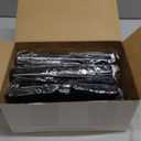 200 Pcs Black Dessert Cups with Spoons Small Plastic Goblets Disposable Parfait Charcuterie Cups Pudding, Mousse Set for Party (3 oz, Triangle)