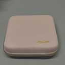 ProCase Medium Travel Jewelry Organizer Case, Jewellery Home Storage Book Ring Binder with Clear Pockets for Presentation, Zippered Pouch Bag for Earrings Necklaces Bracelets -Pink (Medium, Loose-leaf)