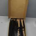 10Ft String Light Poles 4 Pack, Light Poles for Outside Lights, Outdoor with Fence Brackets Hanging Lights, Metal Stand Deck Patio Backyard