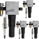 UF508 Ignition Coil Pack 22433-AA480 with Iridium Spark Plugs Set of 4 Fit for Subaru Impreza Forester 2004-2010 Legacy Outback 2005-2009 Baja 2004-2006 2.0L 2.5L H4