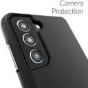 Crave for Galaxy S21 Case, Shockproof Protection Dual Layer Case for Samsung Galaxy S21, S21 5G (6.2 inch) - Black