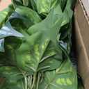 14.5" Artificial Plants Indoor Home Decor, Fake Potted Silk Plants for Shelves Living Room Decorative, Small Artificial Office Desk Plant in Pots, Faux Potted Greenery Tropical House Plant, Set of 2