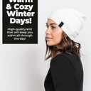 Warm Slouchy Beanie Hat - Deliciously Soft Daily Beanie in Fine Knit (One Size-Large, Wine)