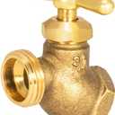 Eastman Female No-Kink Hose Bibb, 3/4 Inch FIP, Brass Plumbing Fitting, 20203