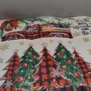 Drydiet 3 Pcs Christmas Kitchen Rug and Mats Red Black Buffalo Plaid Winter Kitchen Floor Mat Anti Fatigue Non Slip Vintage Gnome Xmas Tree Truck Throw Rug for Home Office Bathroom Farmhouse Decor