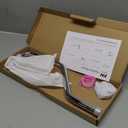 High Rise Shower Arm with Flange,15.5 Inch Gooseneck Shower Arm Extension,Stainless Steel S Shaped Shower Showerarm,Chrome,9Z1MK