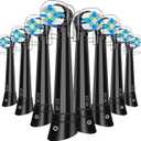 Replacement Heads Compatible with Oral B IO 2/3/4/5/6/7/8/9/10/Deep Clean Series Electric Toothbrush, Brush Heads Compatible with Oral B IO (8 Black)